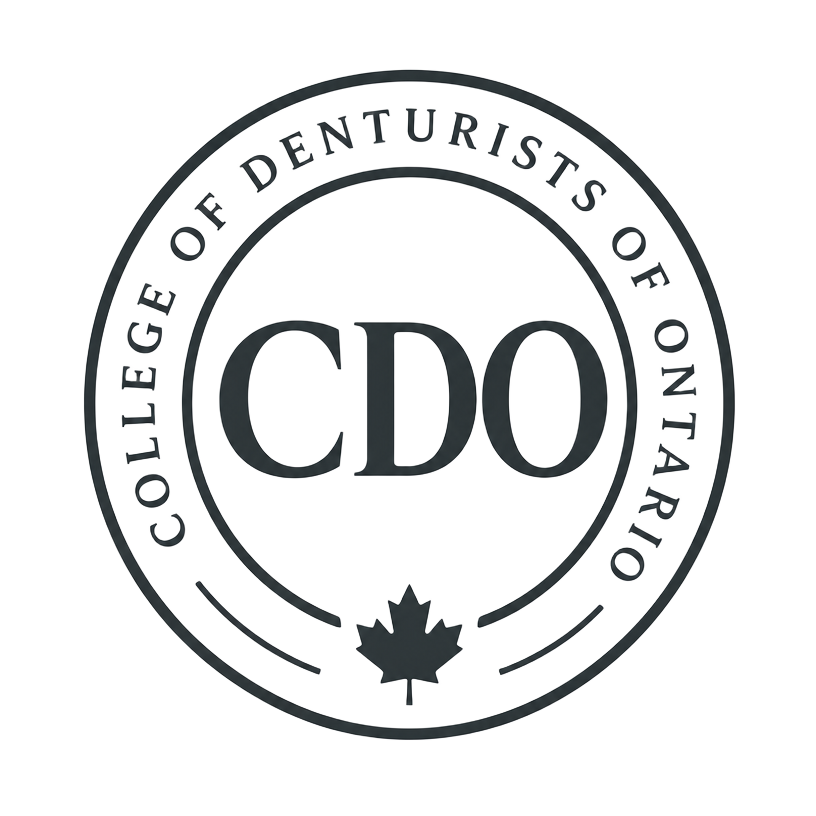 College of Denturists of Ontario (CDO) certification seal