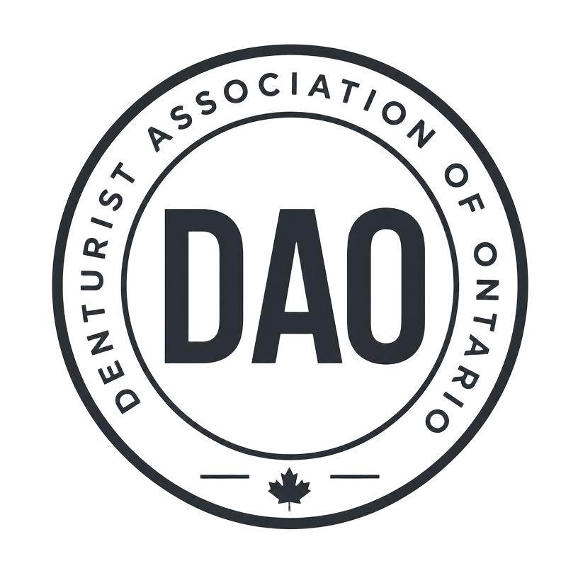 Denturist Association of Ontario (DAO) certification seal