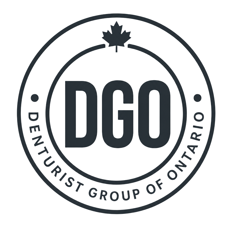 Denturist Group of Ontario (DGO) certification seal